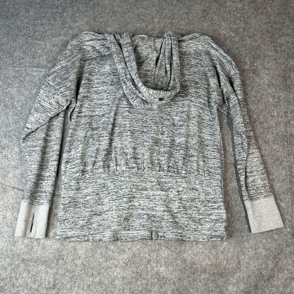 Athleta Blissful CYA Jacket Womens Large Full Zip Heather Gray Hoodie Athletic - Picture 10 of 11